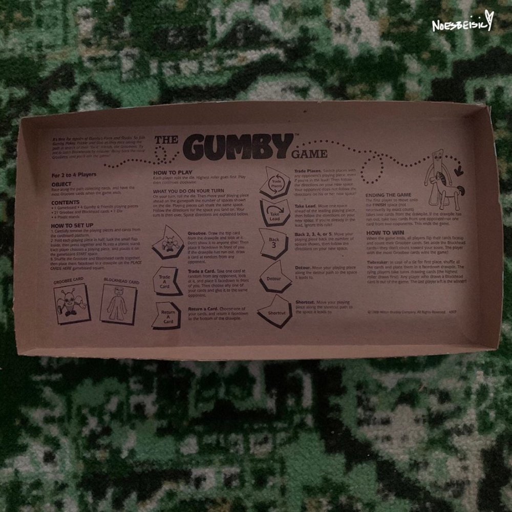 🚫SOLD•E✝️SY🚫 Rare Vintage 80s The Gumby Game - Picture 8 of 10